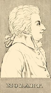 莫扎特（1756-1791），1830年。 作者 不明