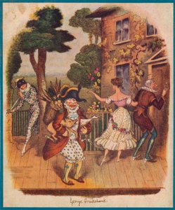 庞克先生（Punch Mr）或普尔西内拉（Pulcinella）等其他喜剧人物，十九世纪。 作者 不明