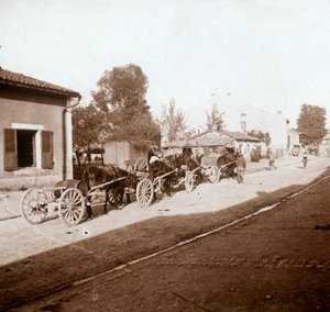 带耗材的un子货车，法国北部凡尔登，c1914-c1918 作者 不明