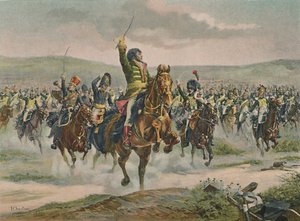 穆拉特于1806年10月14日领导耶拿骑兵部队，1896年 作者 不明