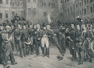 拿破仑告别枫丹白露的皇家卫队，1814年4月20日，1896年 作者 不明