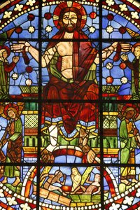 National Museum of French monuments. Ancient church of the Cordeliers, Chateauroux. Stained glass window of the Last Judgement, Paris, France 作者 不明