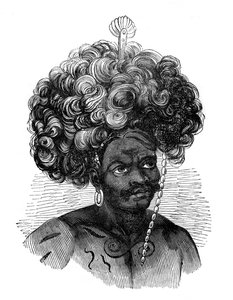 巴布亚群岛人，1848年 作者 不明