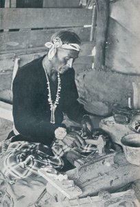纳瓦霍银绿松石首饰，1931年 作者 不明
