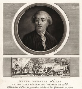 内克尔(Jacques Necker)，国务部长兼财政总长 作者 不明