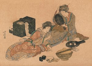 新年卡或Surimono，c1890 作者 不明