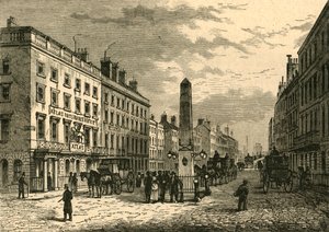 1755年的新桥街和方尖碑，1897年。 作者 不明