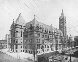 美国俄亥俄州辛辛那提市新市政厅，建于1900年。 作者 不明
