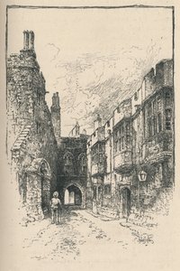 北门和图书馆，约翰·金斯大厦，1895年 作者 不明