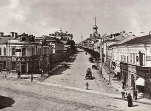 俄罗斯莫斯科Novaya Basmannaya街，1880年代 作者 不明