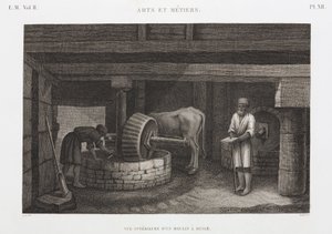 油、脂肪和蜡油厂，埃及，约 1798 年 作者 不明