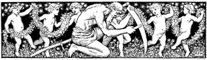 时间老人在磨他的镰刀，1891年 作者 不明
