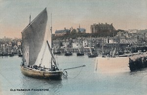 老港口。福克斯通（Folkestone），19世纪末-20世纪初 作者 不明