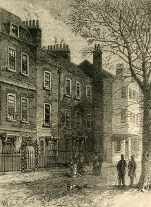 教堂行的老房子，c1876年。 作者 不明