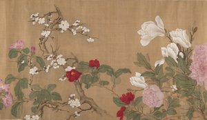 一百朵花，十八世纪。