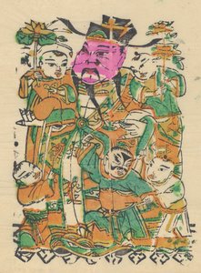 一百三十五幅木版画，包括新年图画nianh...，19-20世纪。 作者 不明