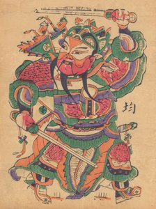 一百三十五幅木版画，包括新年图画nianh...，19-20世纪。 作者 不明