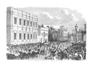 国会开幕-经过白厅的皇家游行，1854年 作者 不明