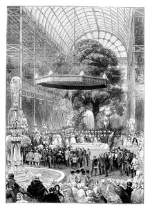 大型展览开幕，海德公园，伦敦，1851年，1888年。 作者 不明