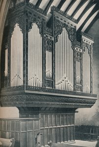 陶温教区教堂的风琴，c1910 作者 不明