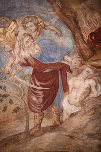 Our Lady of Assumption church. Abraham sacrificing his son Cordon France 作者 不明