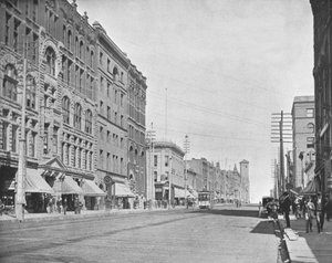 美国华盛顿州塔科马市太平洋大道，约摄于1900年。 作者 不明