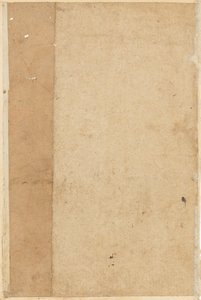 鹦鹉Tuti-nama小说中的页面：空白页，c。 1560。 作者 不明