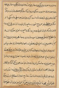 鹦鹉的故事》中的一页Tuti-nama：文本页，约1560年。 作者 不明