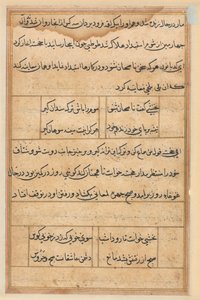鹦鹉的故事》中的一页Tuti-nama：文本页，约1560年。 作者 不明