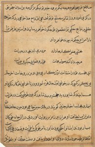 鹦鹉的故事》中的一页Tuti-nama：文本页，约1560年。 作者 不明
