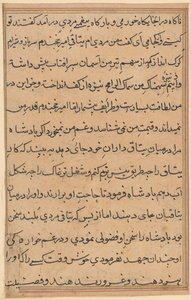 鹦鹉的故事》中的一页Tuti-nama：文本页，约1560年。 作者 不明
