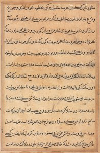 鹦鹉的故事》中的一页Tuti-nama：文本页，约1560年。 作者 不明