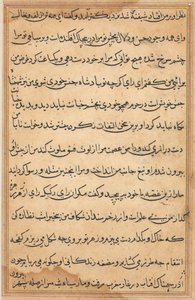 鹦鹉的故事》中的一页Tuti-nama：文本页，约1560年。 作者 不明