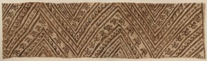 木乃伊彩绘包装纸，公元1100-1400年。 作者 不明