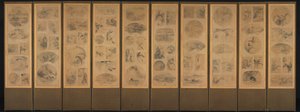 一百个主题的绘画，1800年代后期。 作者 不明
