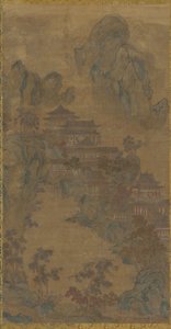 山中的宫殿，明朝，16-17世纪。 作者 不明
