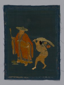 板式家具织物，中国，康熙时期，清朝1644-1911年，180050。 作者 不明