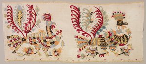 面板，大概是在1800年代的裙子上。 作者 不明
