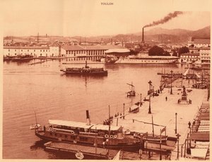 1930年在土伦的Qual全景图。 作者 不明