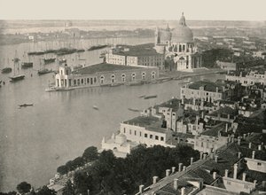 意大利威尼斯市的全景，1895年。 作者 不明