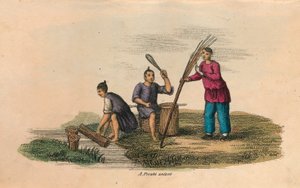 中国造纸，公元105年，c1850年 作者 不明