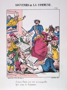 巴黎公社，1871年。 作者 不明