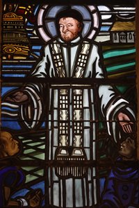 Paris, France Saint Laurent church stained glass : Saint Vincent de Paul, Paris, France 作者 不明