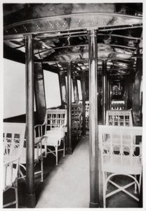 Zeppelin LZ7 Deutschland I的客舱，1909年，1933年 作者 不明