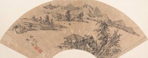 湖边的亭子，17世纪或以后。 作者 不明