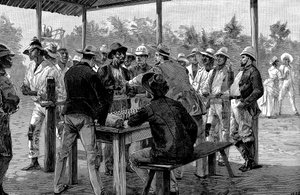 带薪西印度劳工，1888年 作者 不明