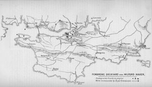 彭布罗克造船厂和米尔福德港，1884年 作者 不明