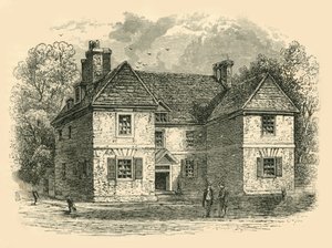 1890年，费城第二街Penns House，建于1687年至1689年。 作者 不明