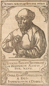 霍恩海姆Paracelsus的Philip Theophrastus Aureolus Bombastus，1589年。 作者 不明