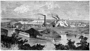 凤凰铁桥工程，美国宾夕法尼亚州菲尼克斯维尔，1873年 作者 不明
